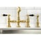 Kingston Brass KS7277PKLBS Duchess Bridge Kitchen Faucet W/Brass Sprayer, Brass KS7277PKLBS - alternate 6